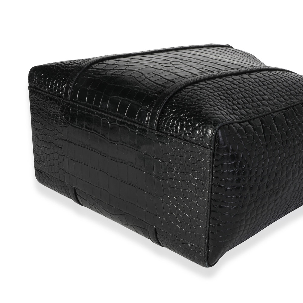 Balenciaga Crocodile-Embossed Leather Small Everyday Tote - Picture 6 of 7